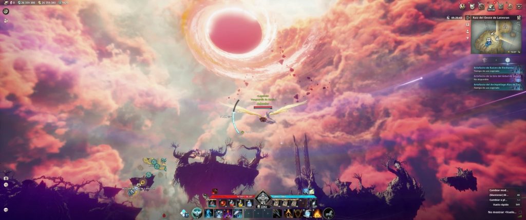 Volando bajo un sol negro en la Raíz del Oeste de Latesran