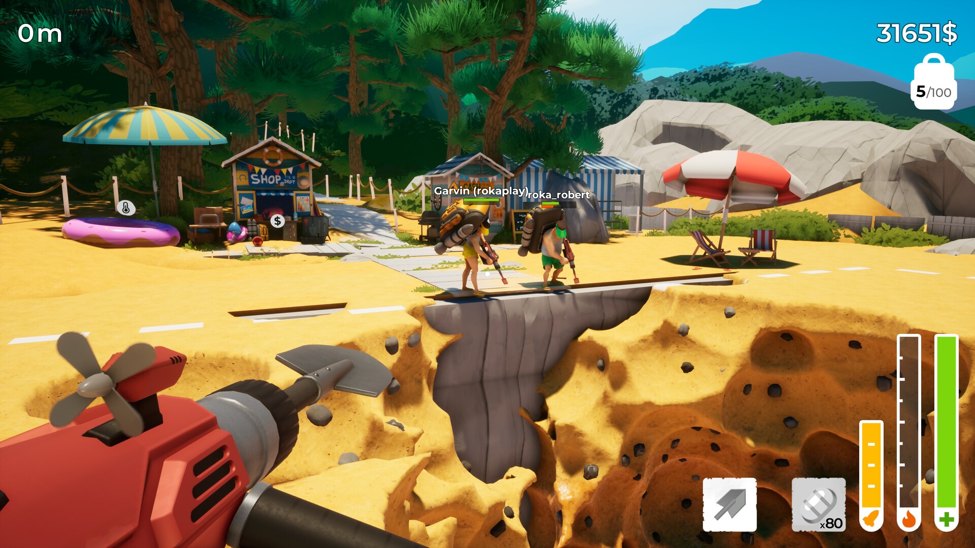Captura de A Game About Digging A Hole™ Together