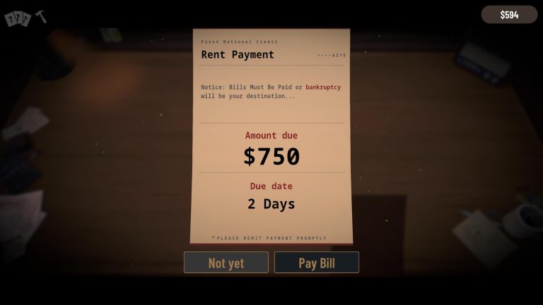 Captura de Bills Must Be Paid