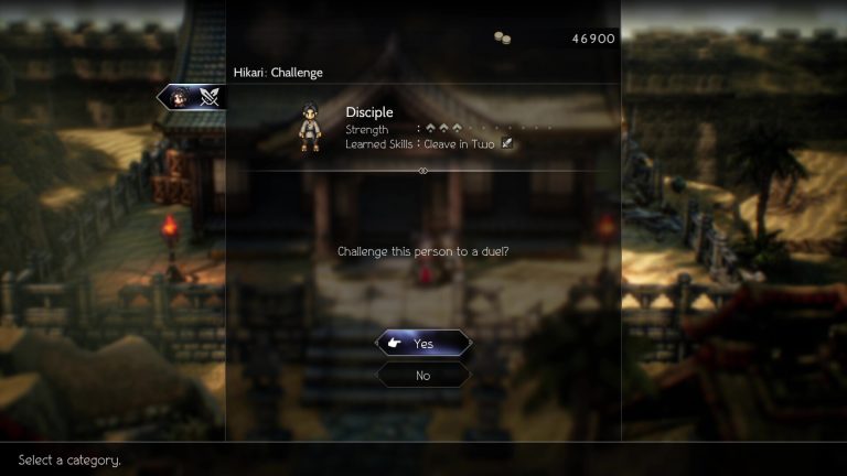 Captura de Octopath Traveler II