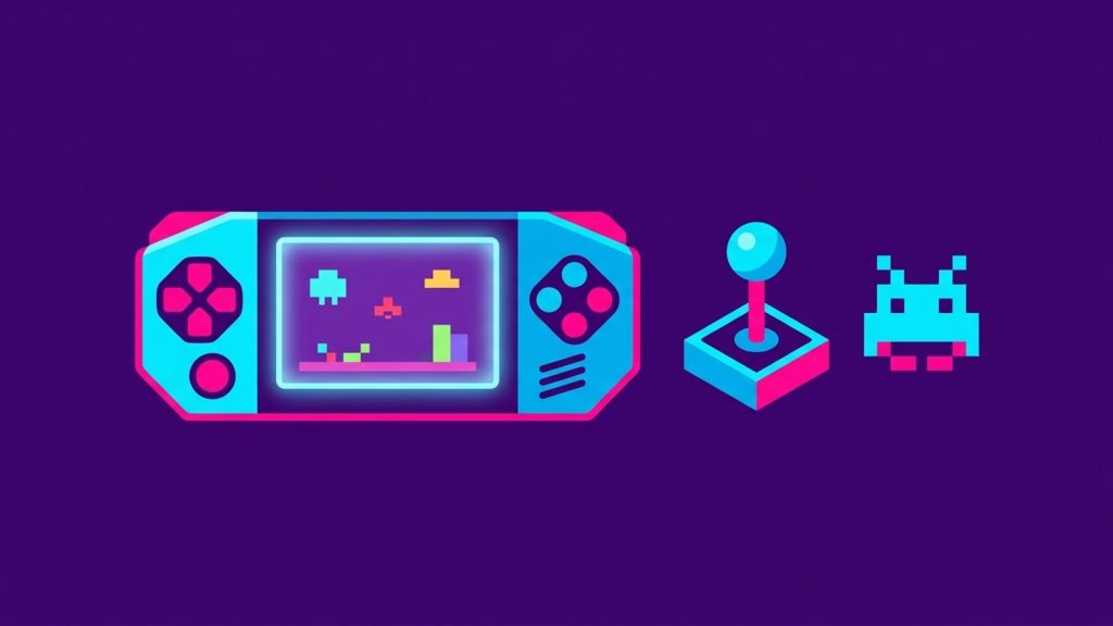 Ilustración generada con IA: Taito Milestones 5 reúne diez recreativas en Switch el 28 de enero